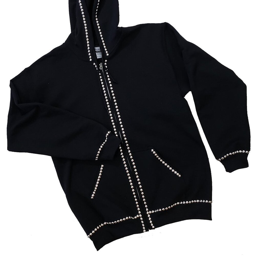 Metallic Fleur-de-Lis Unisex Black Hoodie